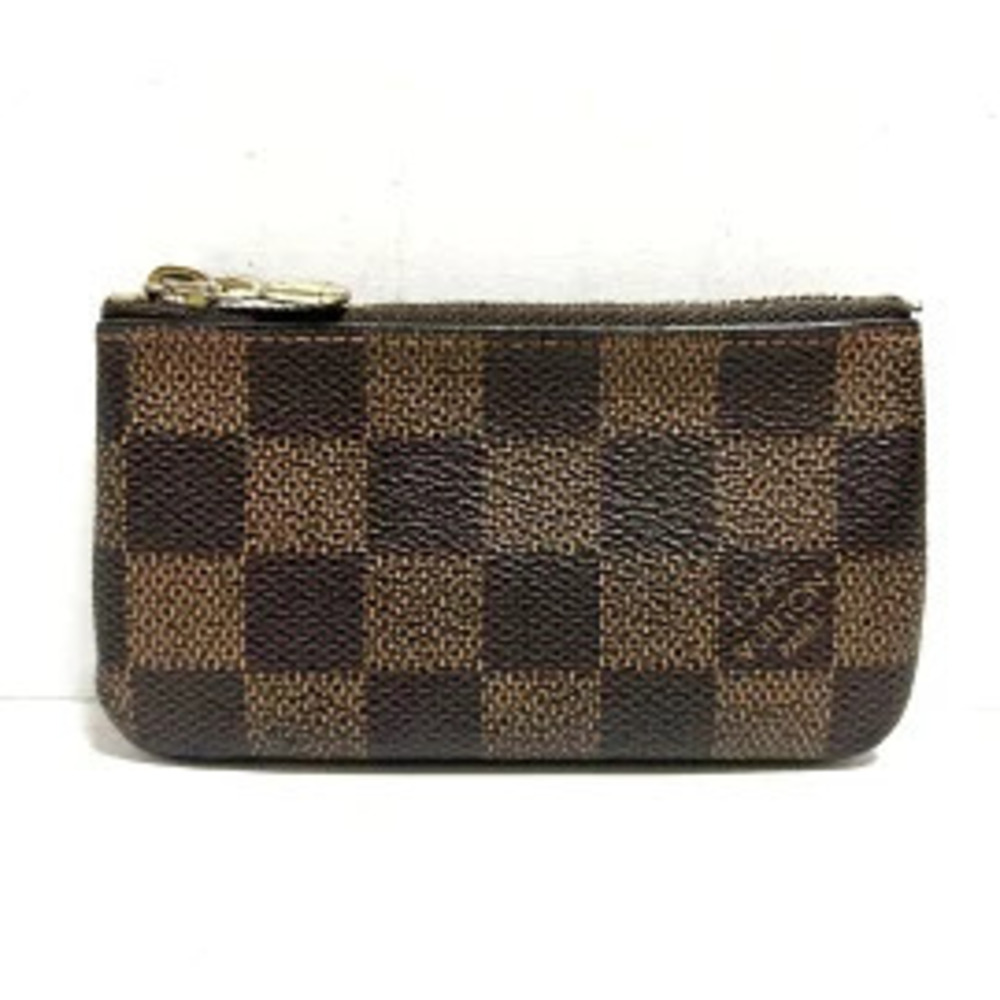 LOUIS VUITTON Pochette coin case Wallet Ebene Brown